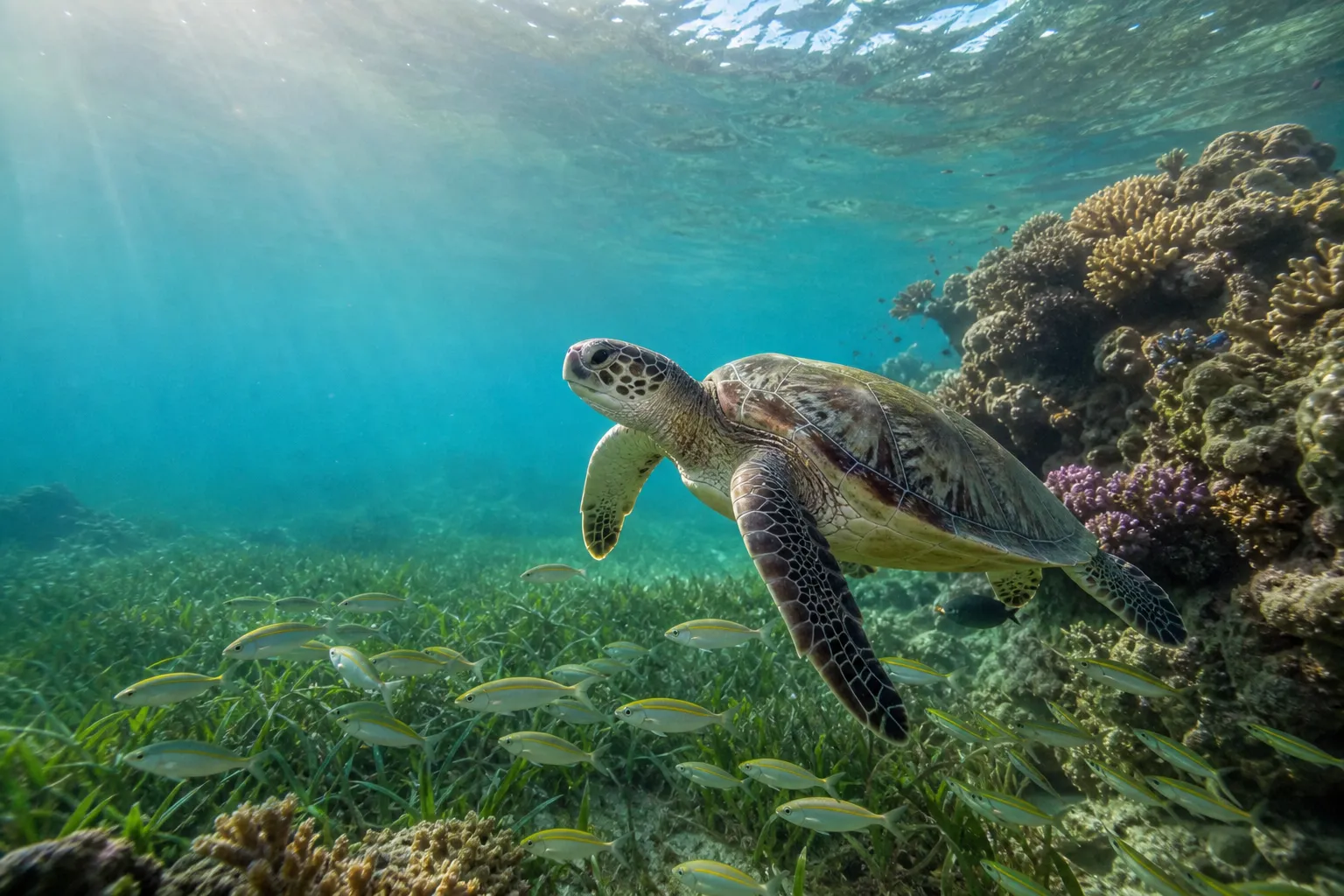 Marine Life of Musandam: Dolphins, Turtles & Reef Sharks