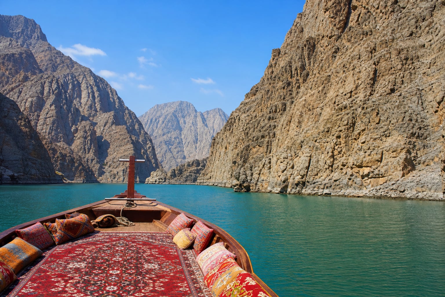 Local Omani fishermen in Khasab