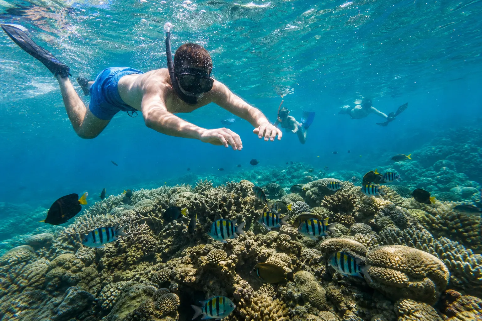 Underwater snorkeling