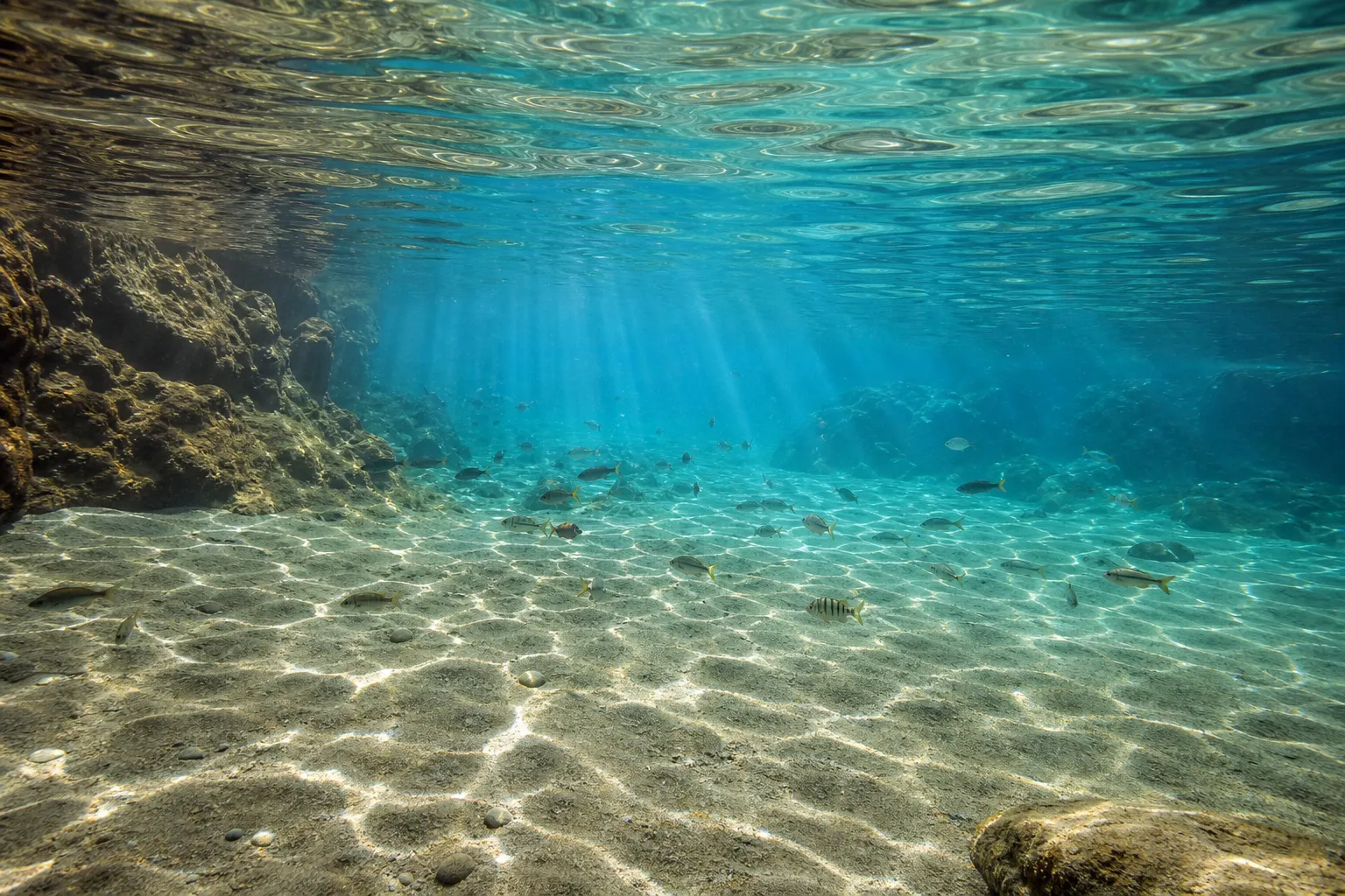 Crystal clear water