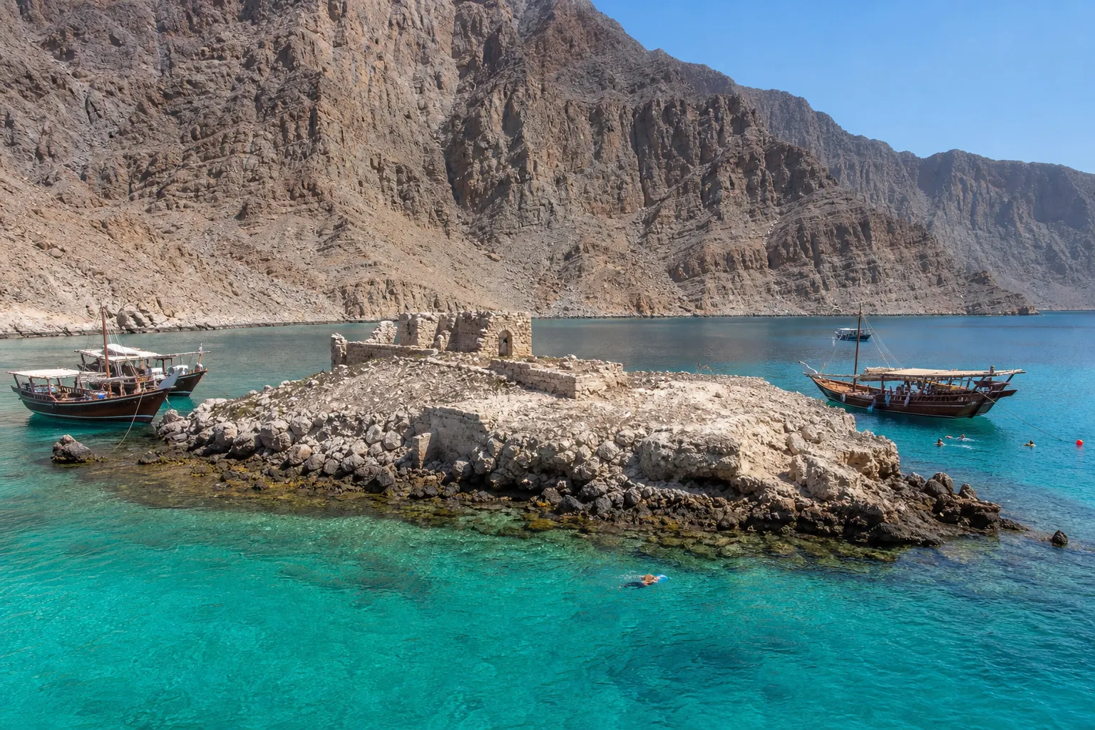 Telegraph Island: The 1864 Ruins & Musandam's Best Snorkeling