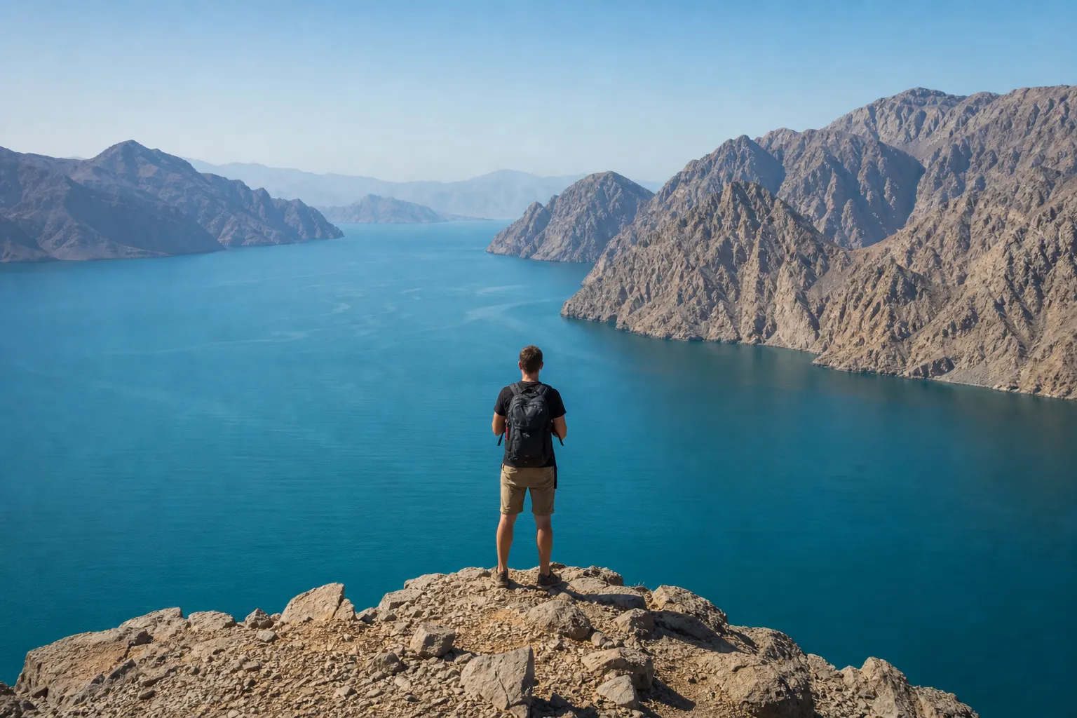 Solo traveler in Musandam Oman